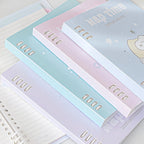 B5 Binder Notebook with 8-Ring Slide-Open System, 80 Pages, Dividers and Sticker Sheets in Pastel Covers