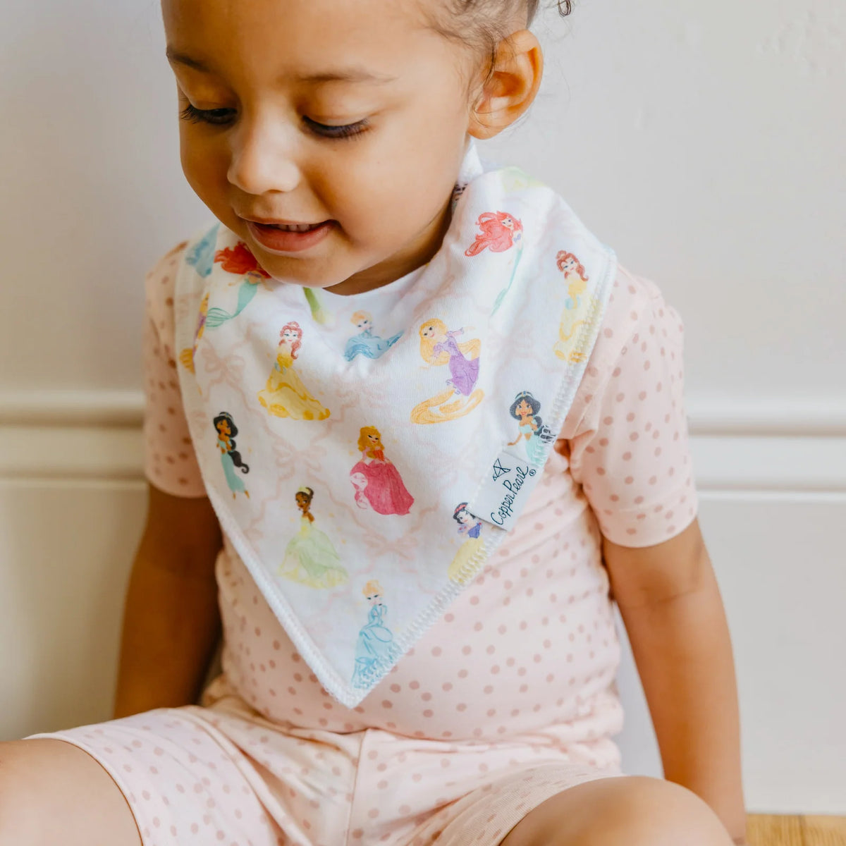 Baby Bandana Bibs, 4-Pack of Cotton-Front Drool Bibs with Soft Fleece Backs and Adjustable Snaps