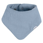 Baby Boy Bandana Bibs, 10-Pack Multi Blue Cotton Muslin Bibs with Easy-Snap Back Closures · baby bibs boy