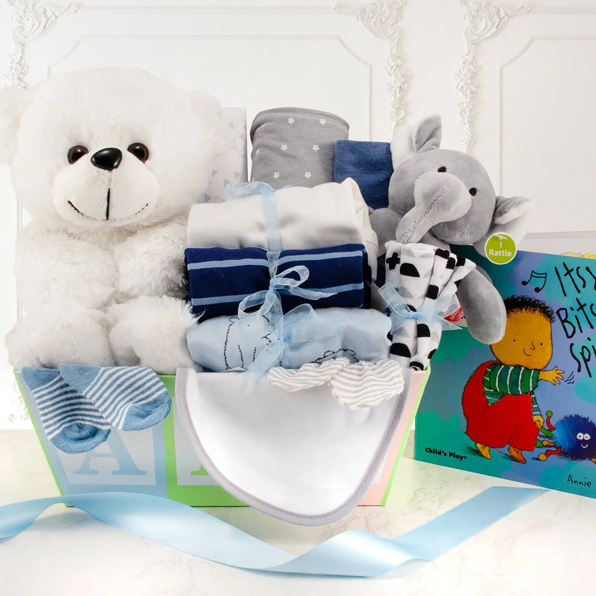 Baby Boy Gift Set in a Reusable ABC Box