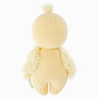Baby Duckling Stuffed Animal, Hand-Knit 100% Cotton Plush Toy,