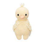 Baby Duckling Stuffed Animal, Hand-Knit 100% Cotton Plush Toy,