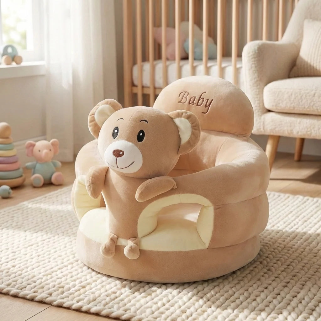 Baby Floor Chair, Brown Bear
