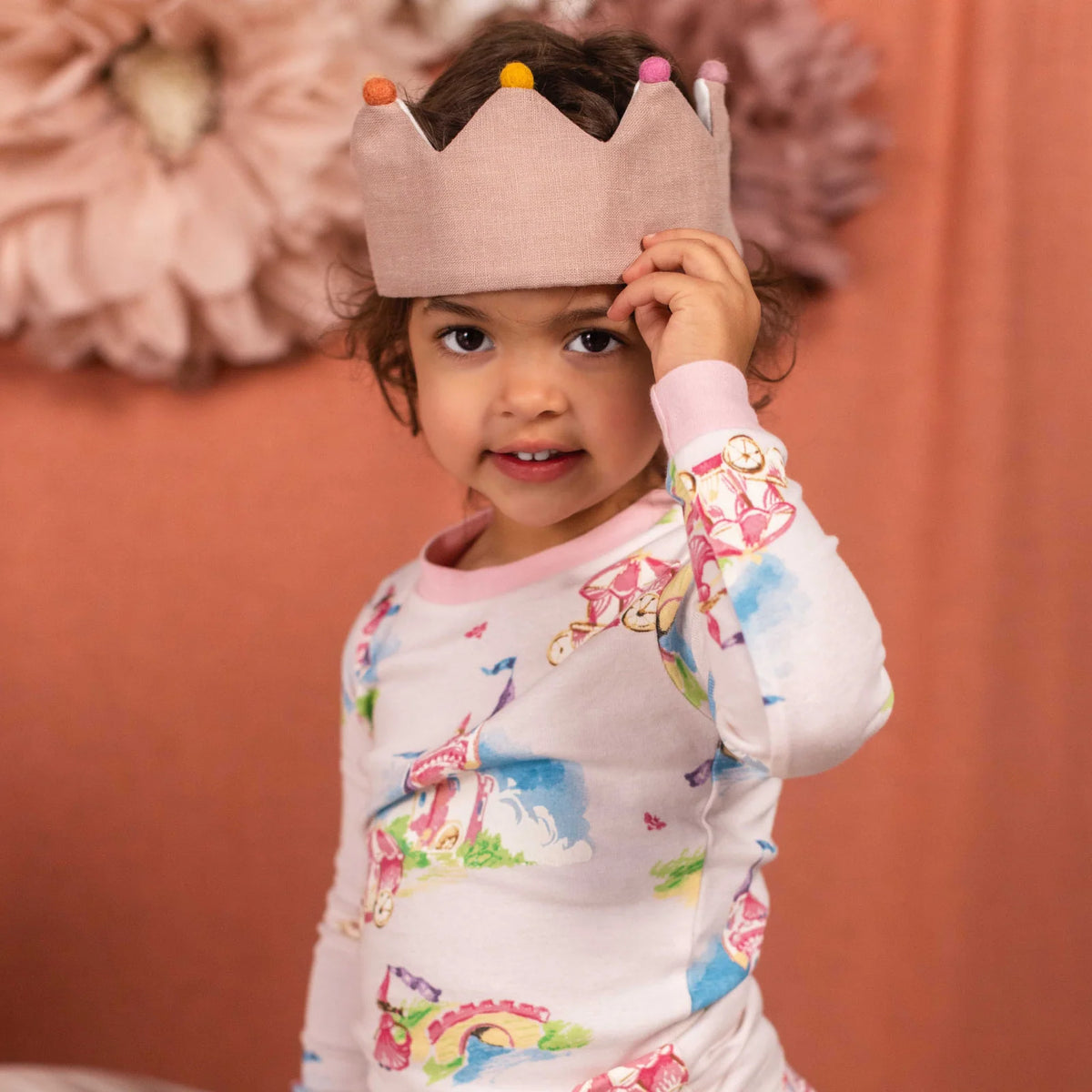 Baby Girl Sleeper in Organic Cotton