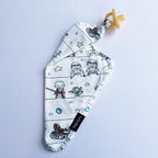Baby Lovey Security Blanket for Comfort, Pacifier and Teether Attachment, Neutral Padawans Character Print