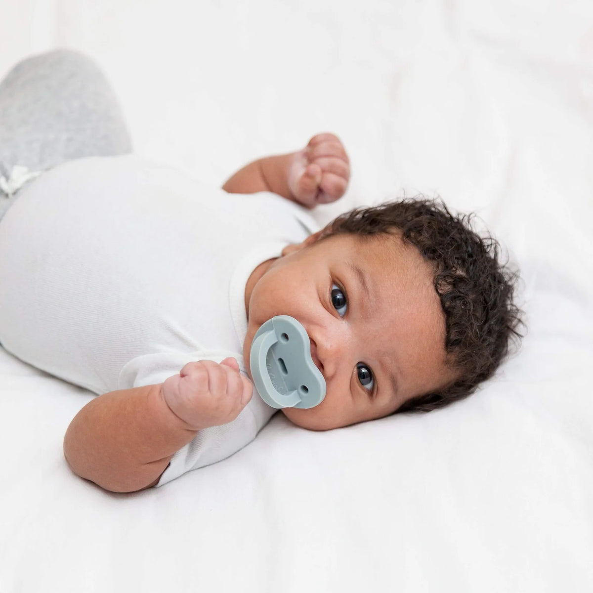 Baby Pacifier and Teether in Gender Neutral Blue