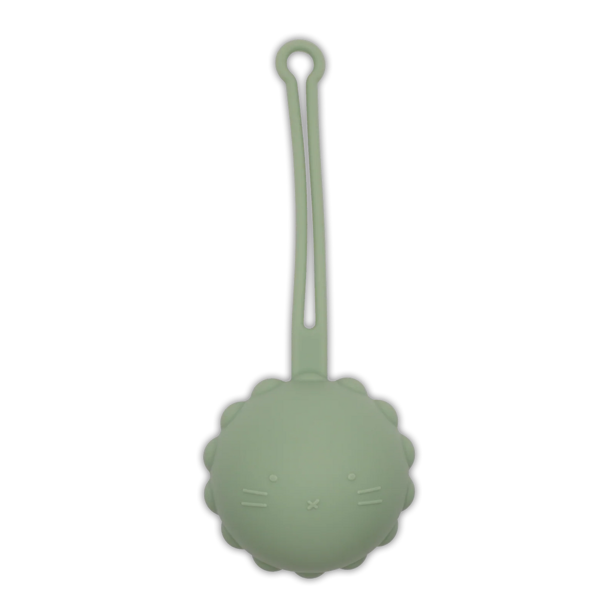 Baby Pacifier Holder with a Lightweight Easy-to-Attach Design for Keeping a Pacifier Close at Hand — Green