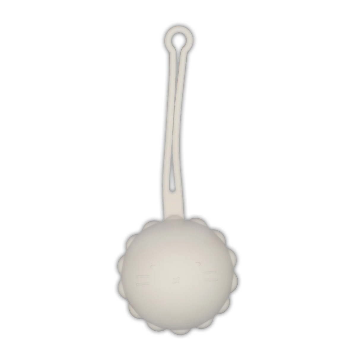 Baby Pacifier Holder with a Lightweight Easy-to-Attach Design for Keeping a Pacifier Close at Hand — Cream