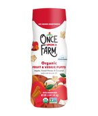 Baby Puffs with Apple, Sweet Potato and Coconut, 6 Count, Fast Dissolving Fruit and Veggie Snack — 6ct