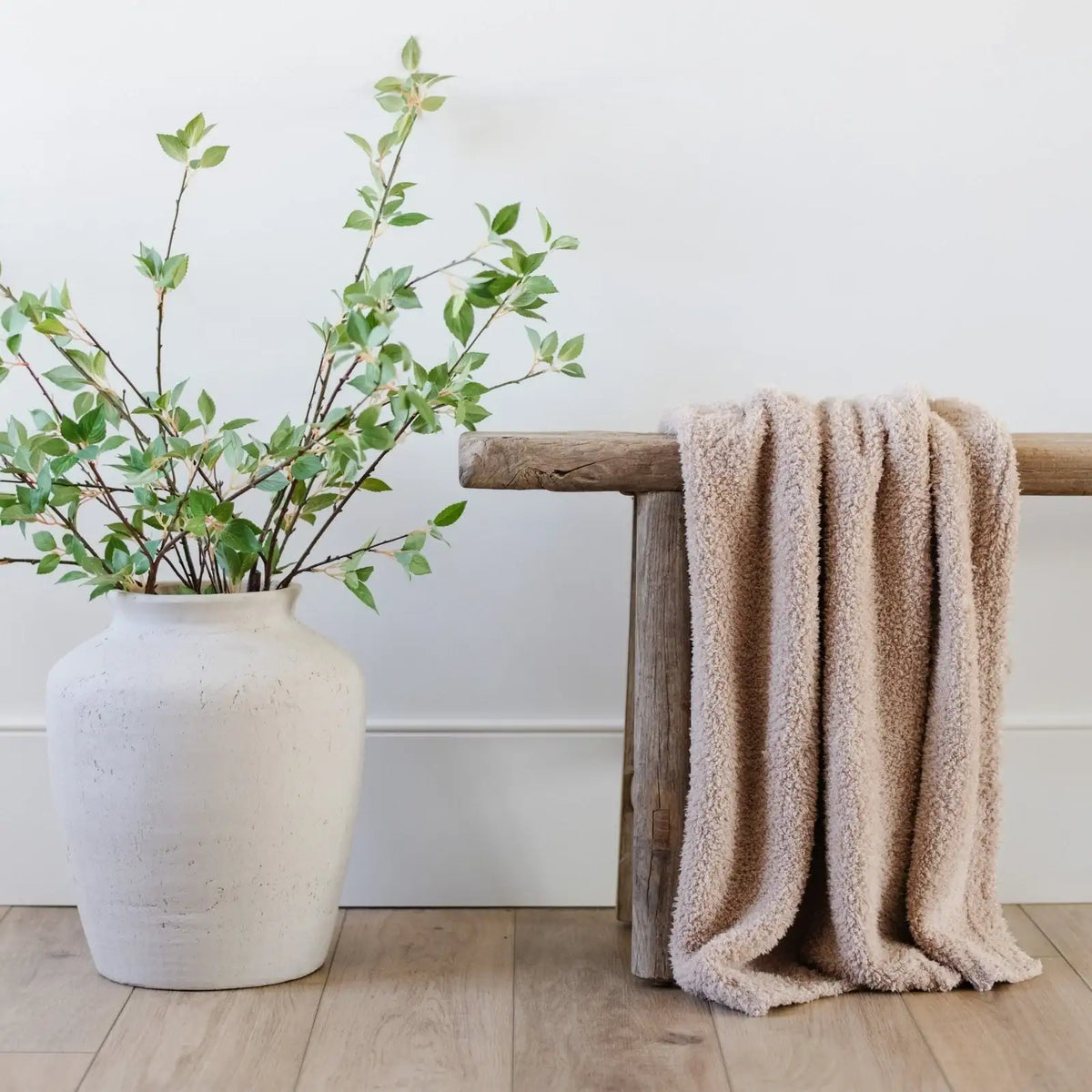 Baby Receiving Blanket in 30 x 40 Inch Size with a Lightweight Microfiber and Bamboo-Derived Rayon Blend