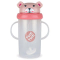 Baby Sippy Cup with Weighted Free-Flow Straw, Leakproof Flip-Top Lid and 300ml Side Measure