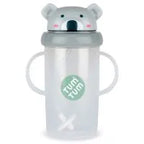 Baby Sippy Cup with Weighted Free-Flow Straw, Leakproof Flip-Top Lid and 300ml Side Measure