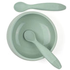 Baby Suction Bowl Set, Sage