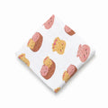 Baby Swaddle Blanket in Bamboo and Organic Cotton, 120 × 120 cm,, Dim Sum
