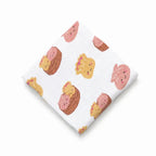 Baby Swaddle Blanket in Bamboo and Organic Cotton, 120 × 120 cm,, Dim Sum
