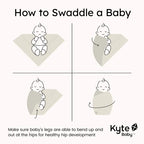 Baby Swaddle Blanket in Soft Stretchy Bamboo Rayon Knit