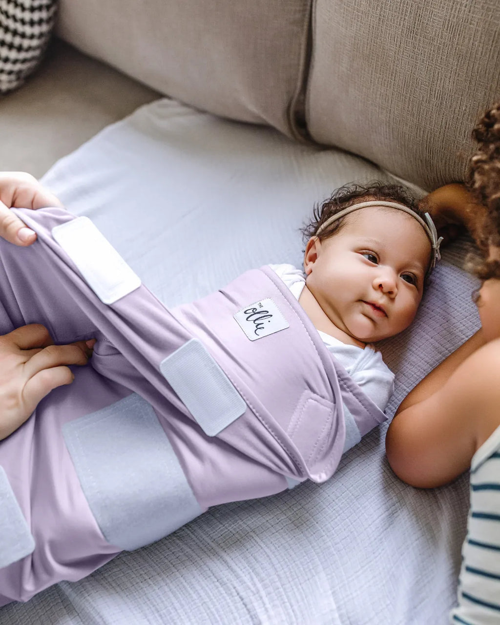 Baby Swaddle in Lightweight Stretch Fabric