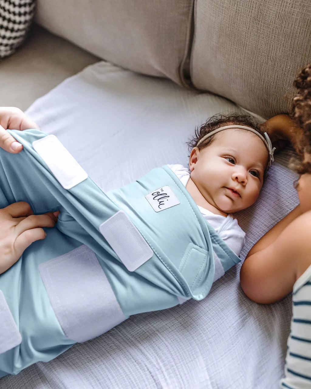 Baby Swaddle in Lightweight Stretch Fabric