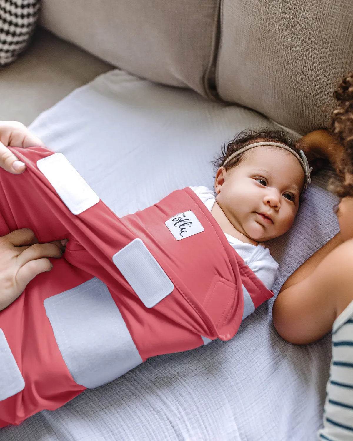 Baby Swaddle in Lightweight Stretch Fabric