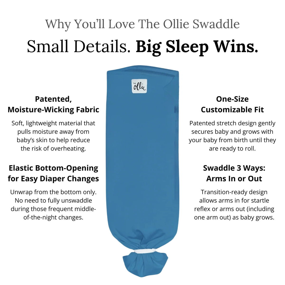 Baby Swaddle in Lightweight Stretch Fabric