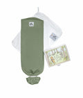 Baby Swaddle in Lightweight Stretch Fabric, Olive