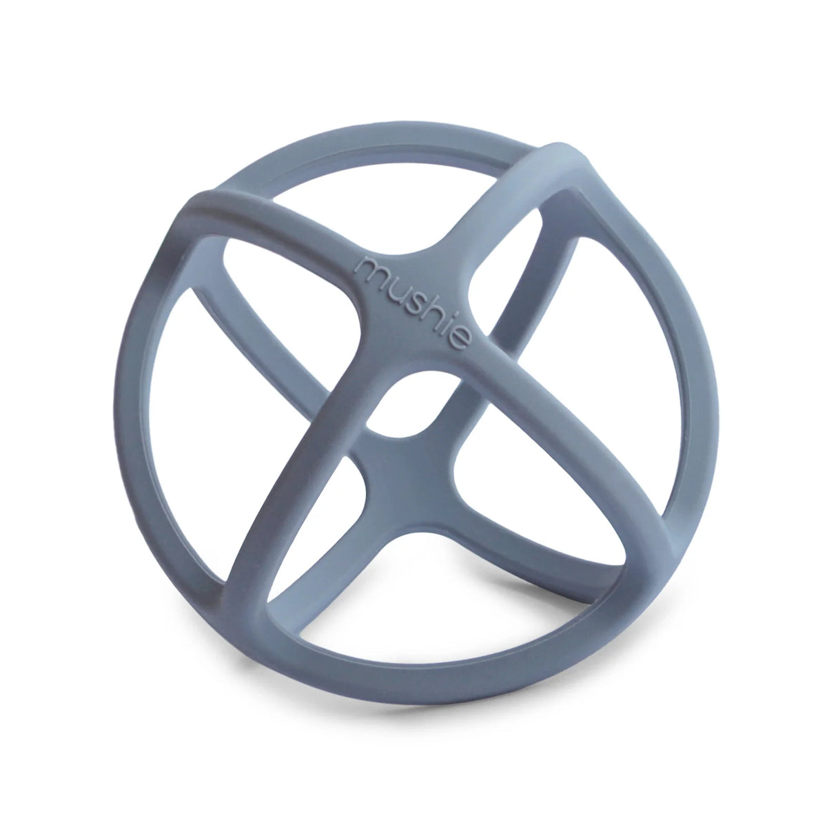 Baby Teether Ball in Food-Grade Silicone with Easy-Grasp Geometric Design and Five Neutral Color Choices — Tradewinds