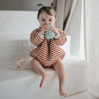 Baby Teether Ball in Food-Grade Silicone with Easy-Grasp Geometric Design and Five Neutral Color Choices