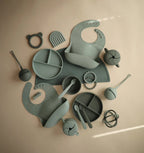 Baby Teether Ball in Food-Grade Silicone with Easy-Grasp Geometric Design and Five Neutral Color Choices