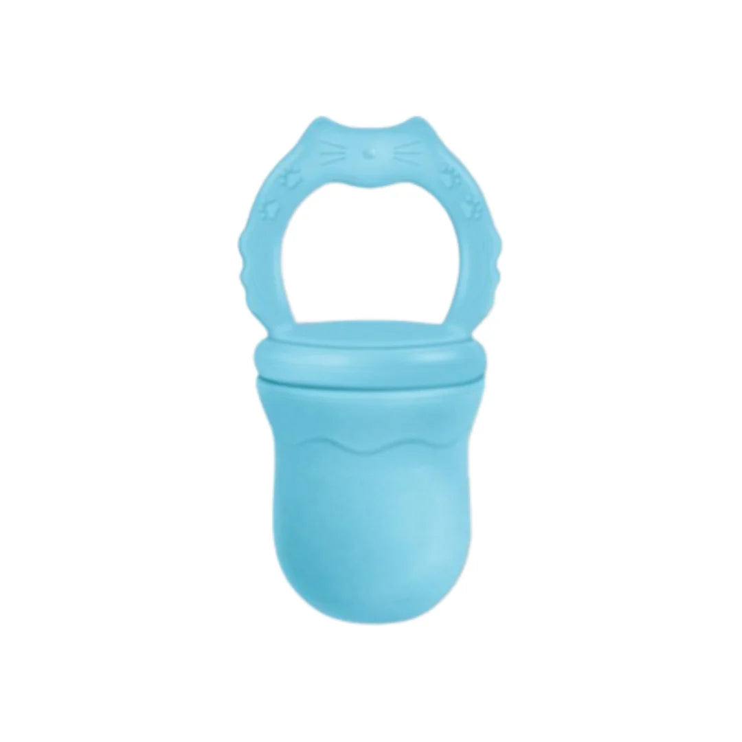 Baby Teether in BPA-Free Food Grade Silicone for Exploring New Foods, Fruit and Frozen Breastmilk — Aqua