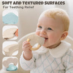 Baby Teething Toys and Sensory Rattle Set with Soft Silicone Textures for Gentle Infant Play