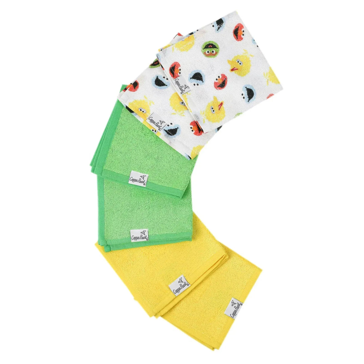 Baby Washcloths, 6-Piece Ultra Soft Bamboo Terry Set, 11 x 11 Inch Cloths for Bath Time and Everyday Cleanup