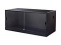 Ball Python Enclosure in 4x2x2 Size, 120 Gallon PVC Panel Habitat with an Aluminum Frame and Screen Top — Black