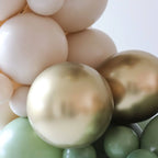 Balloon Garland Kit in Eucalyptus, White Sand, Gold and Matte