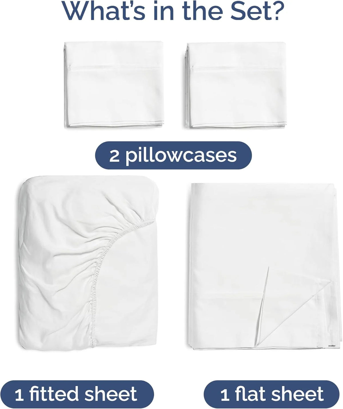 Bamboo Cooling Sheet Set with 18-Inch Deep Pockets, Soft Breathable Rayon Bedding in Twin, Full, Queen and King Sizes
