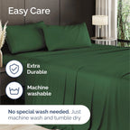 Bamboo Cooling Sheet Set with 18-Inch Deep Pockets, Soft Breathable Rayon Bedding in Twin, Full, Queen and King Sizes