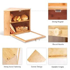 Bamboo Corner Bread Box