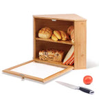 Bamboo Corner Bread Box