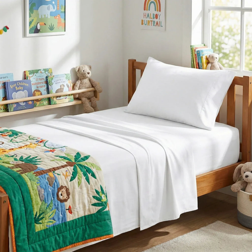 Bamboo Cotton 500 Thread Count Bed Sheet Set with Breathable Satin Finish in Multiple Bed Sizes