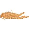 Bamboo Cutting Board in a Long Island Outline