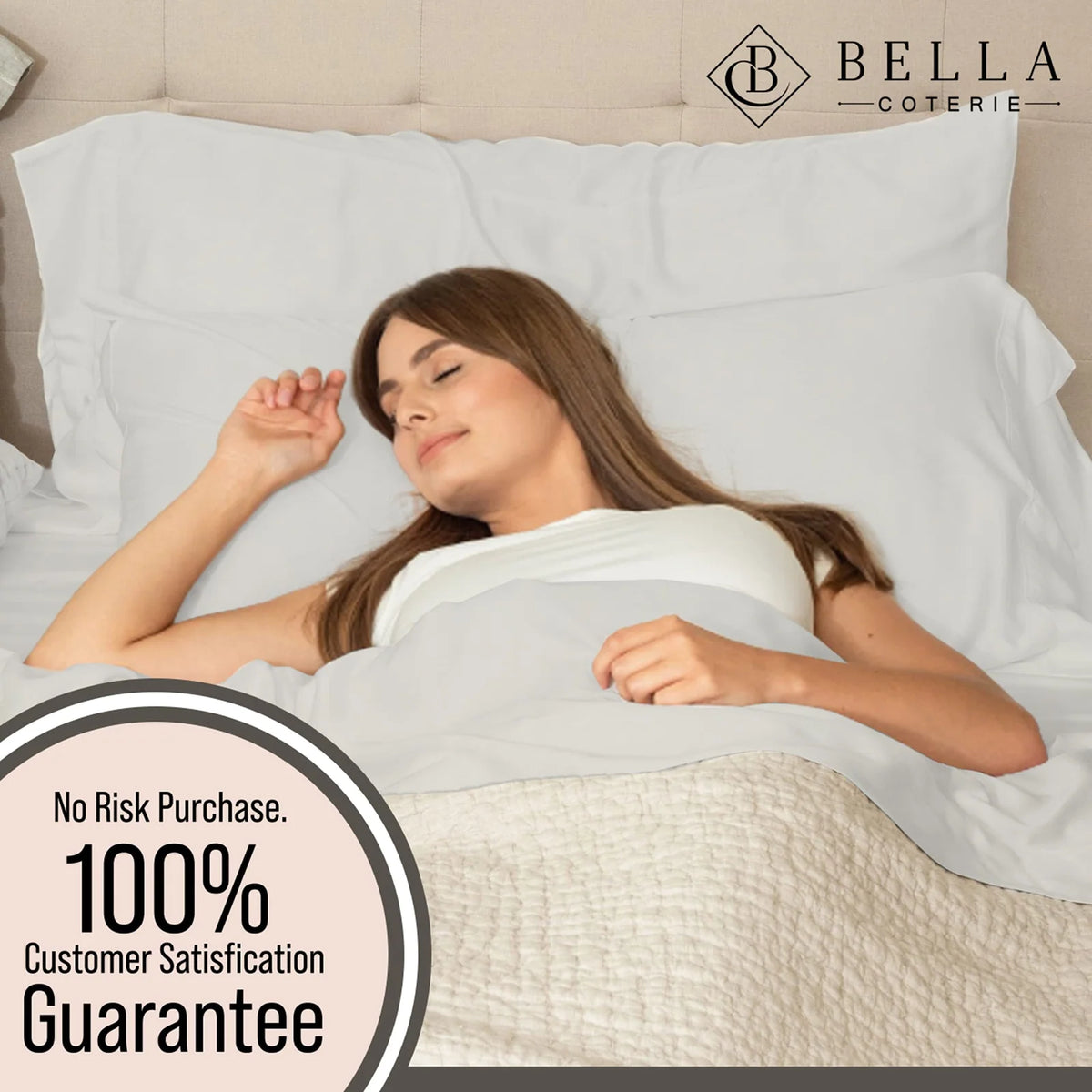 Bamboo Pillowcase Set with 400 Thread Count, Silky Cooling Comfort, and Standard, Queen, or King Sizes
