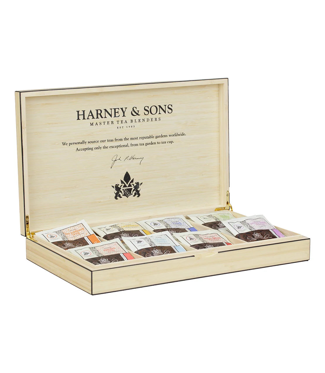 Bamboo Tea Chest, Sachets-Bamboo Heirloom Tea Chest