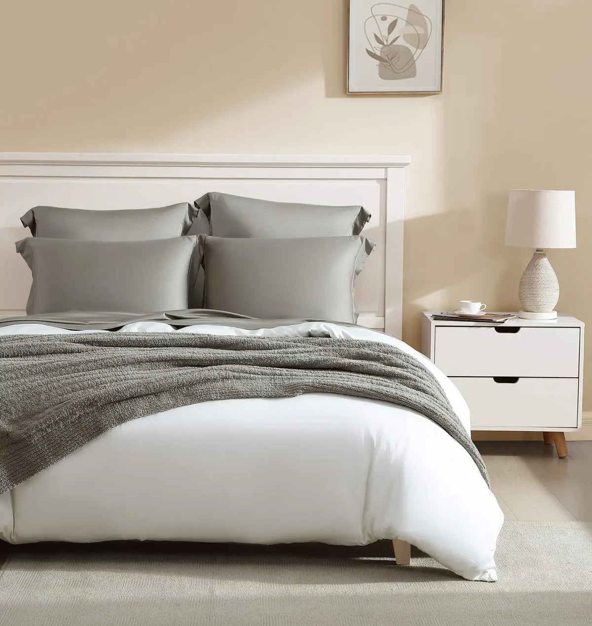 Bamboo Viscose Pillow Shams Set of 2