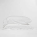 Bamboo Viscose Pillowcase Set of 2 with Cooling Feel, Breathable Comfort, and Standard or K — White / Standard / White / King