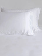 Bamboo Viscose Pillowcase Set with 400 Thread Count Sateen Weave and Envelope Closure — White / Standard/Queen / White / King