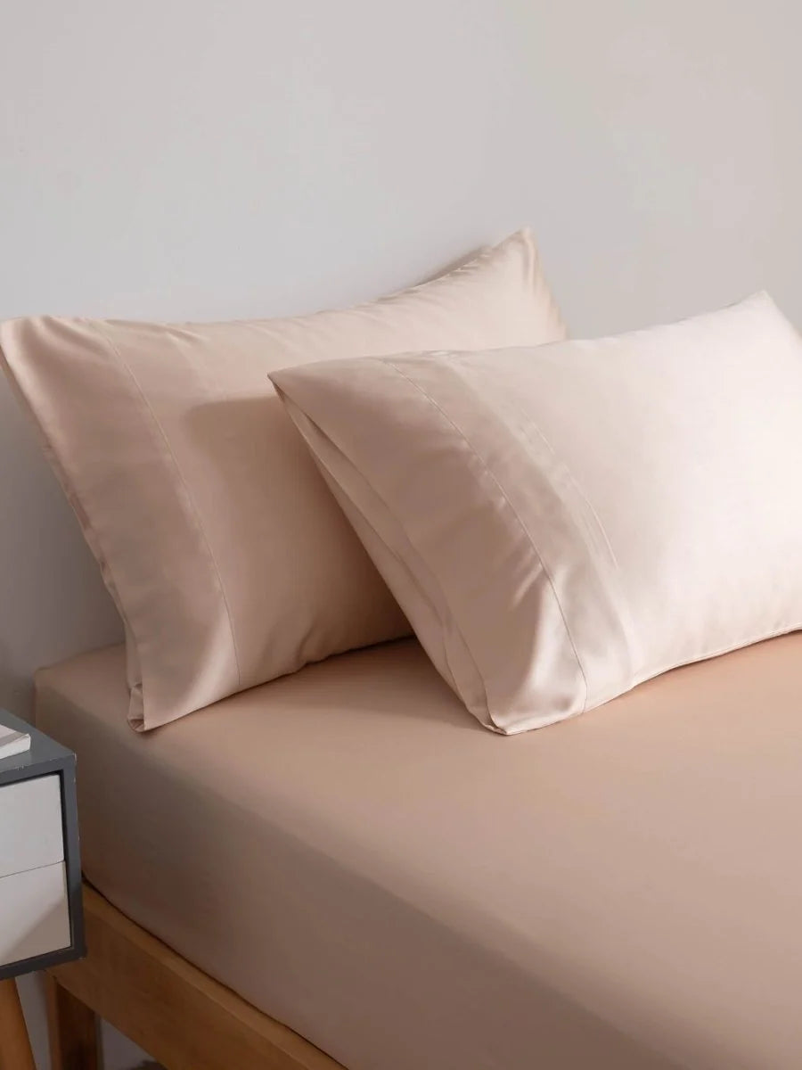 Bamboo Viscose Pillowcase Set with 400 Thread Count Sateen Weave and Envelope Closure · bamboo pillowcase set