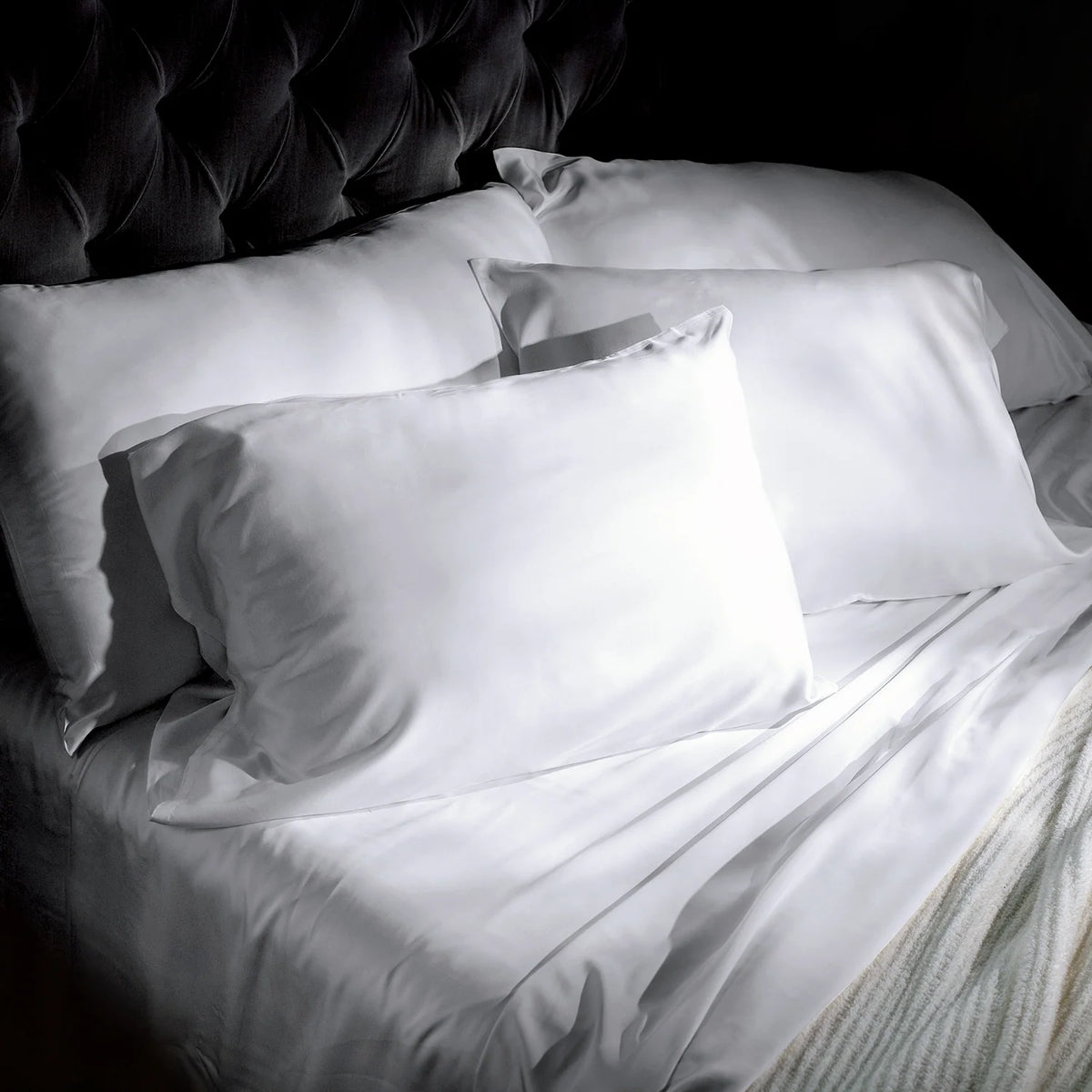 Bamboo Viscose Sheet Set for a Soft Sleeping Surface and Temperature Regulation in Thirteen Colors
