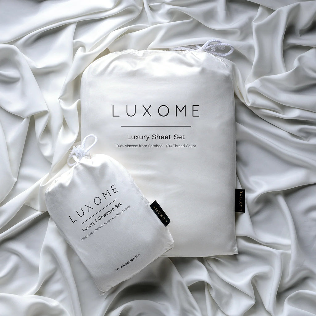 Bamboo Viscose Sheet Set for a Soft Sleeping Surface and Temperature Regulation in Thirteen Colors