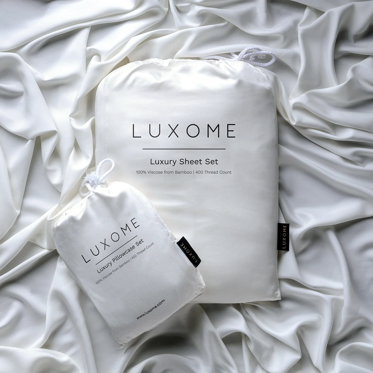 Bamboo Viscose Sheet Set for a Soft Sleeping Surface and Temperature Regulation in Thirteen Colors