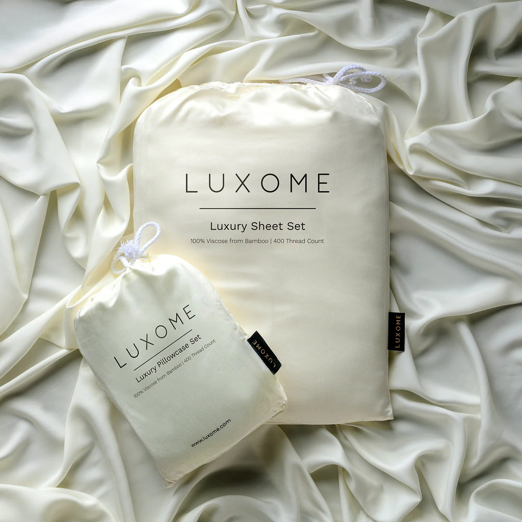 Bamboo Viscose Sheet Set for a Soft Sleeping Surface and Temperature Regulation in Thirteen Colors