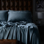 Bamboo Viscose Sheet Set for a Soft Sleeping Surface and Temperature Regulation in Thirteen Colors